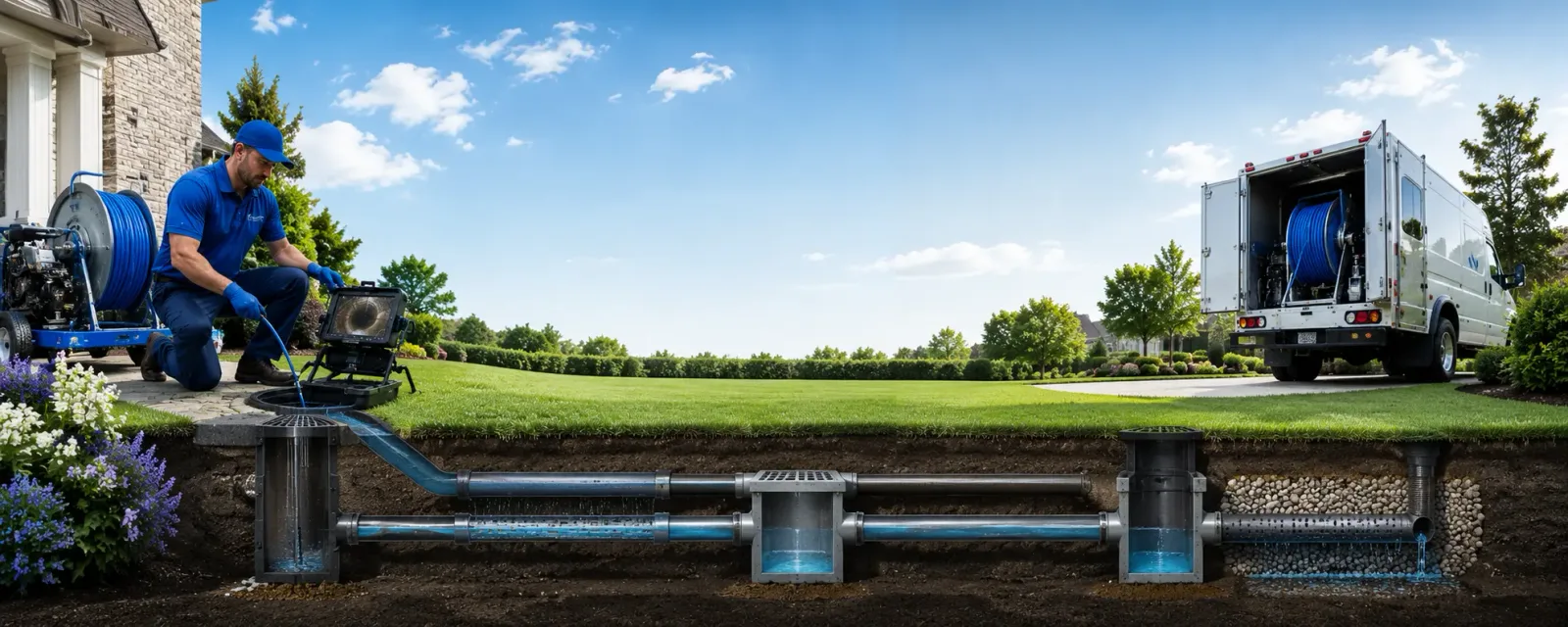 Outdoor drain cleaning information for Blue Island, IL